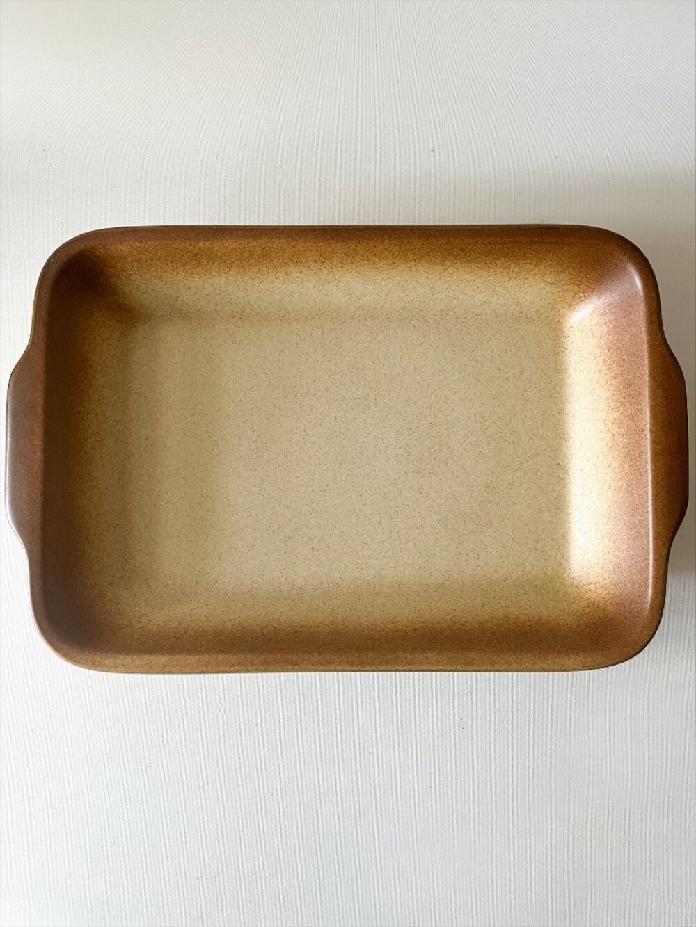 Mikasa Whole Wheat 15" Rectangular Baker DX-100 Lasagna Pan Stoneware Japan Rare